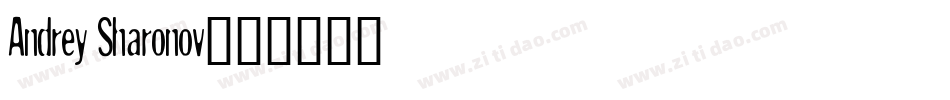 Andrey Sharonov字体转换